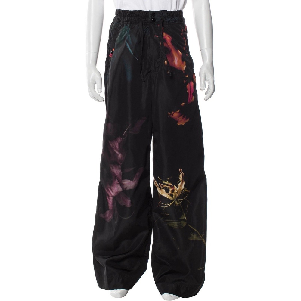 Dries Van Noten prima Women's Large Floral graphic print Pants Luxury